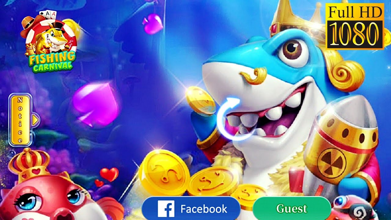 เกมตกปลาแบบอาร์เคดที่มีเป้าหมายและปืนให้ควบคุม